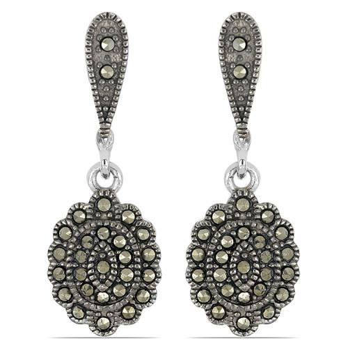 BUY STERLING SILVER AUSTRIAN MARCASITE GEMSTONE EARRINGS 